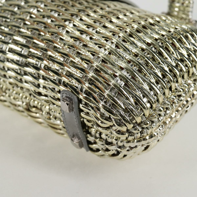 【日本直送】Salvatore Ferragamo Gancini 手提包 藤編 金色 正品 137497SAV-13