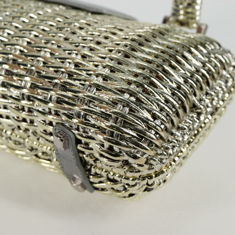 【日本直送】Salvatore Ferragamo Gancini 手提包 藤編 金色 正品 137497SAV-15