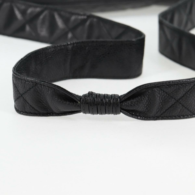 【日本直送】香奈兒 (CHANEL) Matelasse 單肩包 魚子醬皮 黑色 金 CC 標誌 正品 yk19085V-7