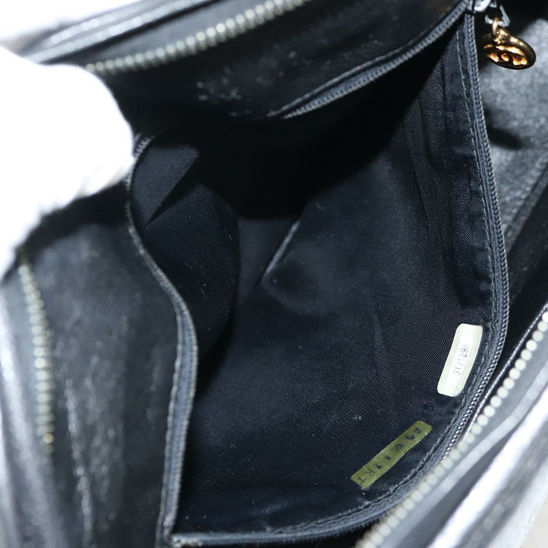 【日本直送】香奈兒 (CHANEL) Matelasse 單肩包 魚子醬皮 黑色 金 CC 標誌 正品 yk19085V-24