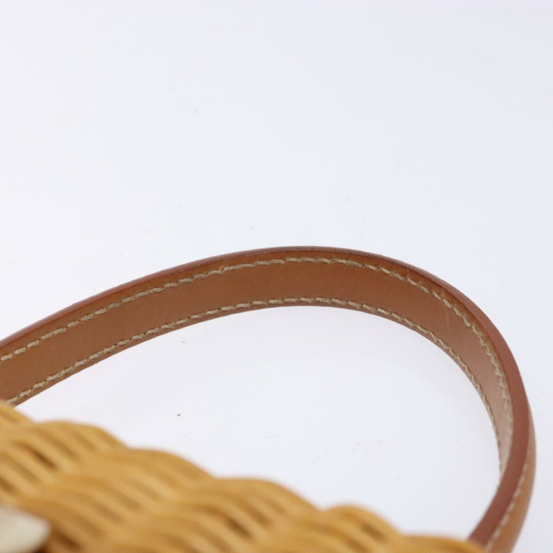 【日本直送】Salvatore Ferragamo Gancini 手提包，藤編米色金色，正品，貨號 139130SAV-7