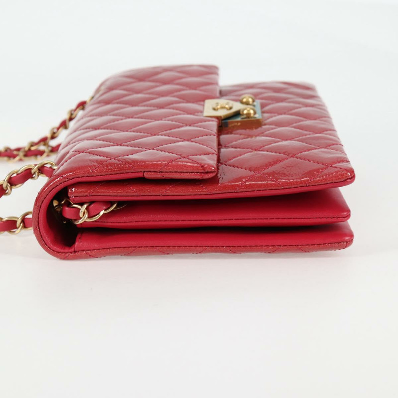 【日本直送】香奈兒 (CHANEL) 琺瑯粉色金 CC 鏈條肩背包 Auth 138996SAM-2