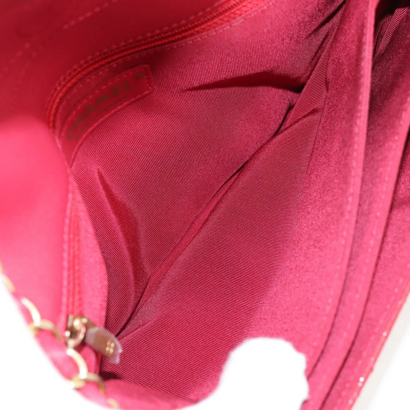 【日本直送】香奈兒 (CHANEL) 琺瑯粉色金 CC 鏈條肩背包 Auth 138996SAM-8