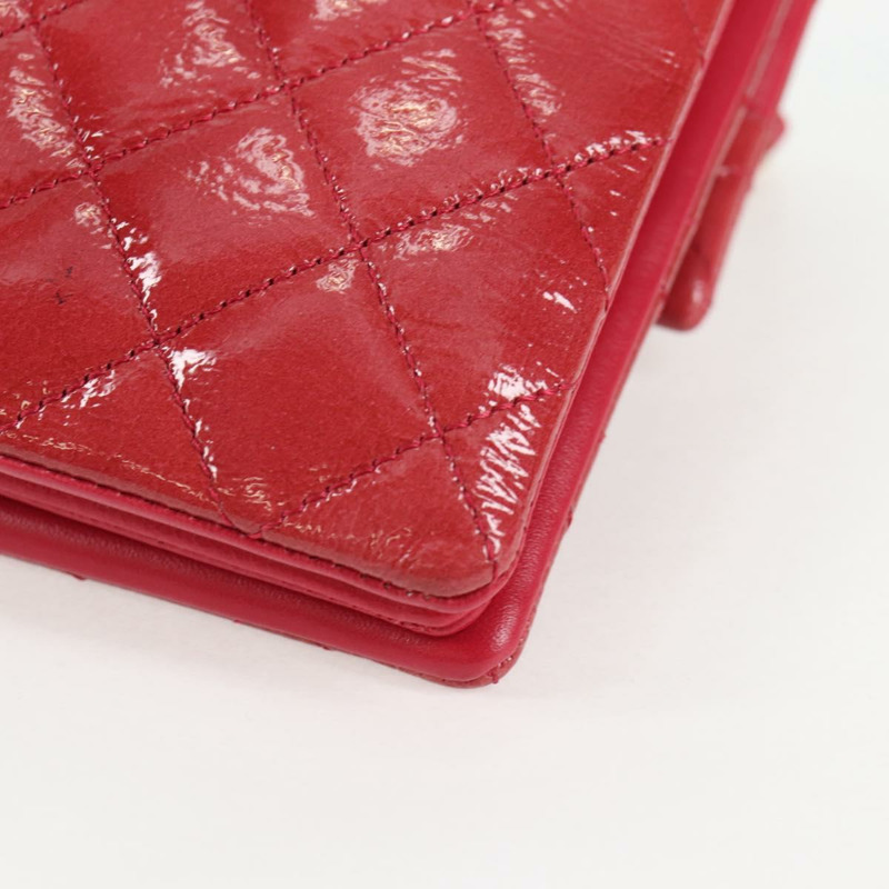 【日本直送】香奈兒 (CHANEL) 琺瑯粉色金 CC 鏈條肩背包 Auth 138996SAM-17