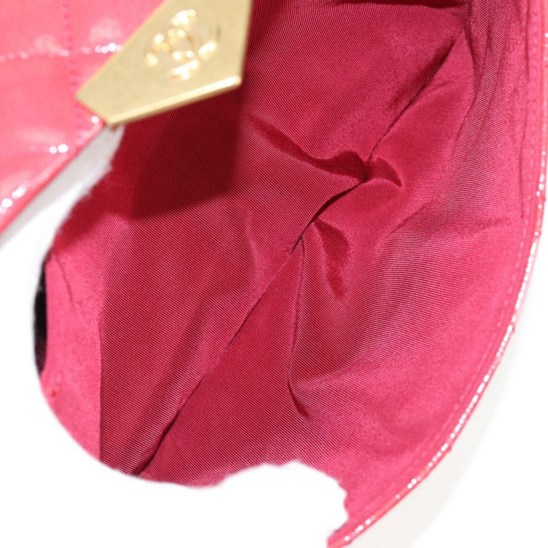 【日本直送】香奈兒 (CHANEL) 琺瑯粉色金 CC 鏈條肩背包 Auth 138996SAM-26