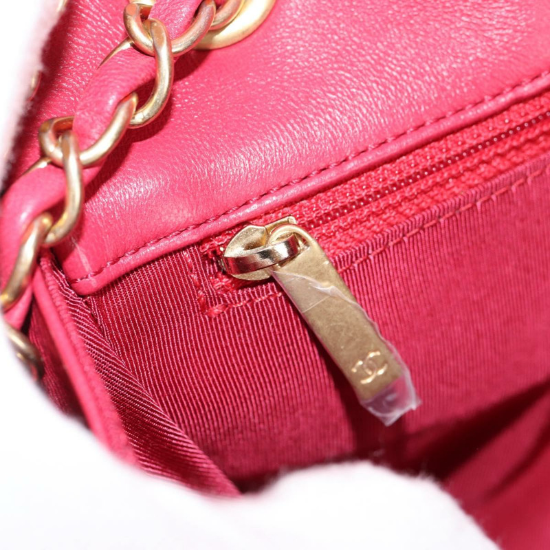 【日本直送】香奈兒 (CHANEL) 琺瑯粉色金 CC 鏈條肩背包 Auth 138996SAM-27