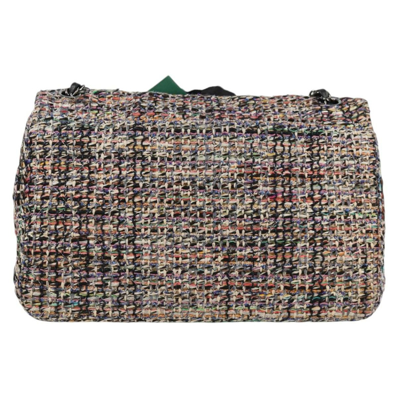 【日本直送】香奈兒 (CHANEL) 絎縫山茶花鏈包，斜紋軟呢多色銀色雙C標誌，貨號 138988SM-1