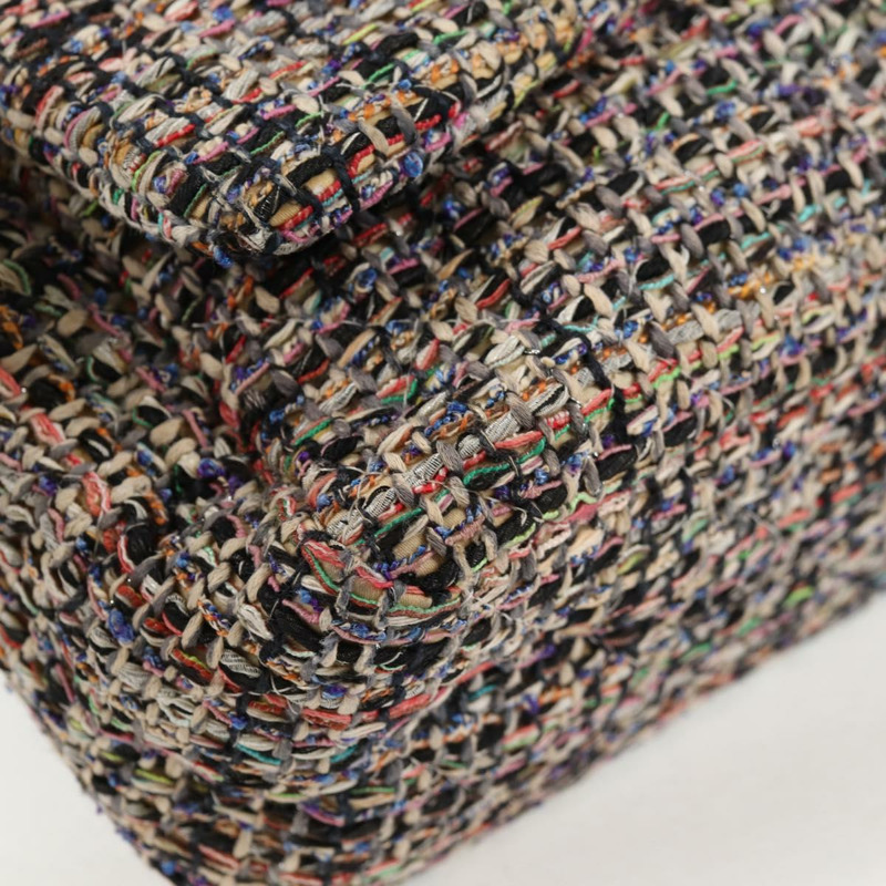 【日本直送】香奈兒 (CHANEL) 絎縫山茶花鏈包，斜紋軟呢多色銀色雙C標誌，貨號 138988SM-14