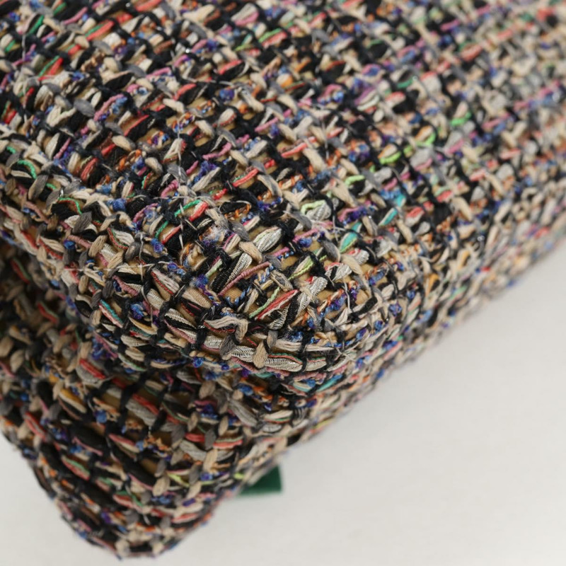 【日本直送】香奈兒 (CHANEL) 絎縫山茶花鏈包，斜紋軟呢多色銀色雙C標誌，貨號 138988SM-16