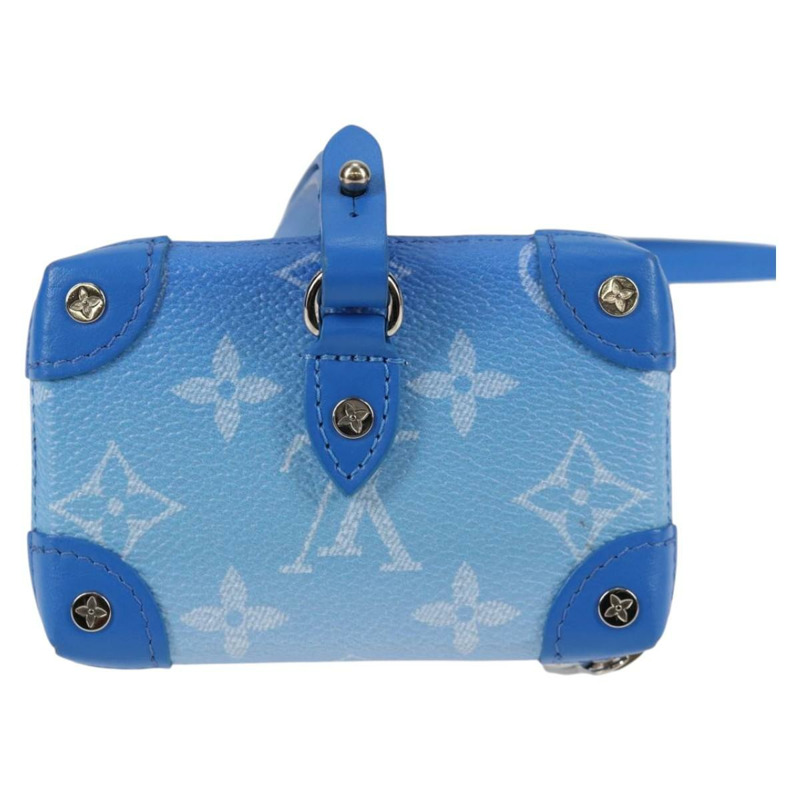 【日本直送】路易威登 Monogram Clouds Trunk 項鍊錢包 藍色 M45440 正品 hk2959SAM-1