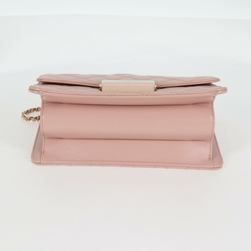 【日本直送】香奈兒 Matelasse Beauty Rock 鏈條包 皮革 粉紅色 金 CC 正品 hk2930SAM-5