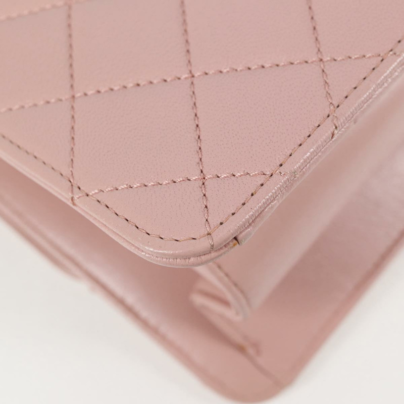 【日本直送】香奈兒 Matelasse Beauty Rock 鏈條包 皮革 粉紅色 金 CC 正品 hk2930SAM-17