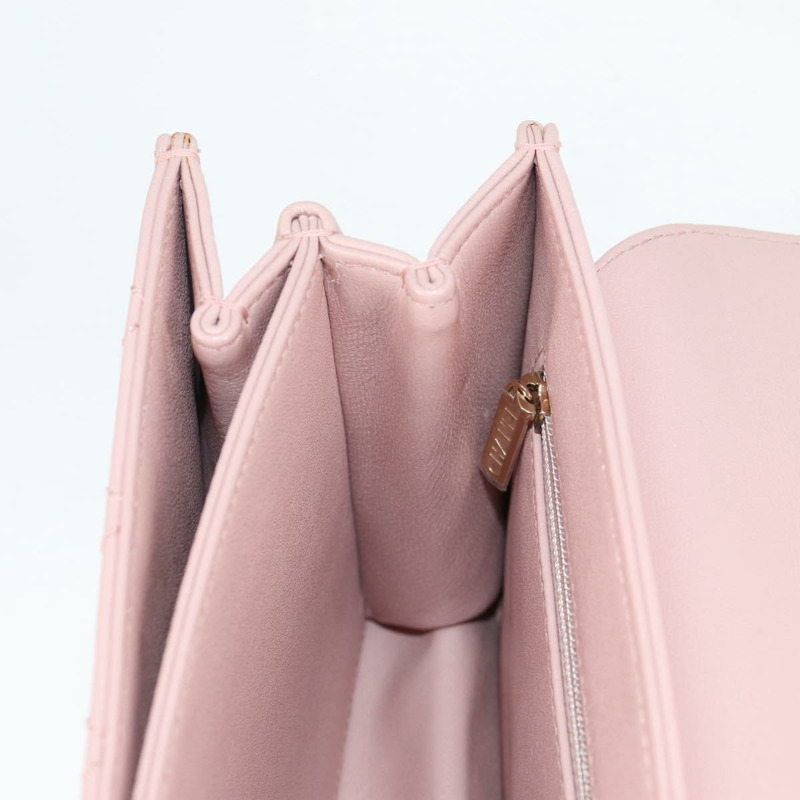 【日本直送】香奈兒 Matelasse Beauty Rock 鏈條包 皮革 粉紅色 金 CC 正品 hk2930SAM-24