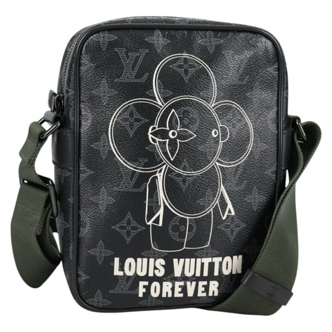 路易威登 Monogram Eclipse Danube PM 單肩包 M43677 LV Auth 133254SAM