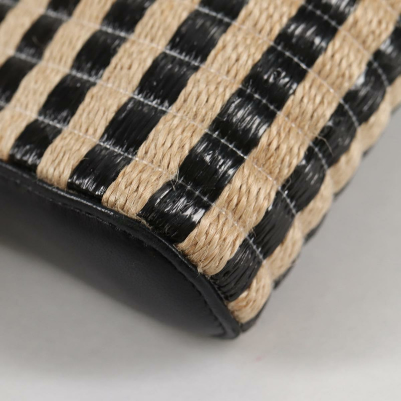 【日本直送】香奈兒鏈手機殼，拉菲草編織，米色金色，CC標誌，正品編號140901SAM-15