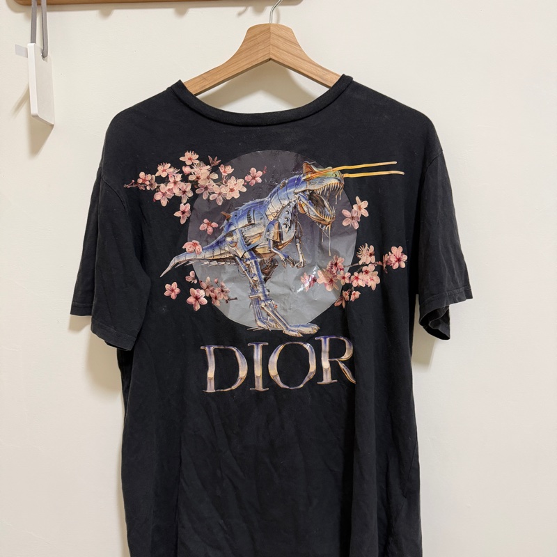 DIOR S號黑色空山機短袖T桖-0