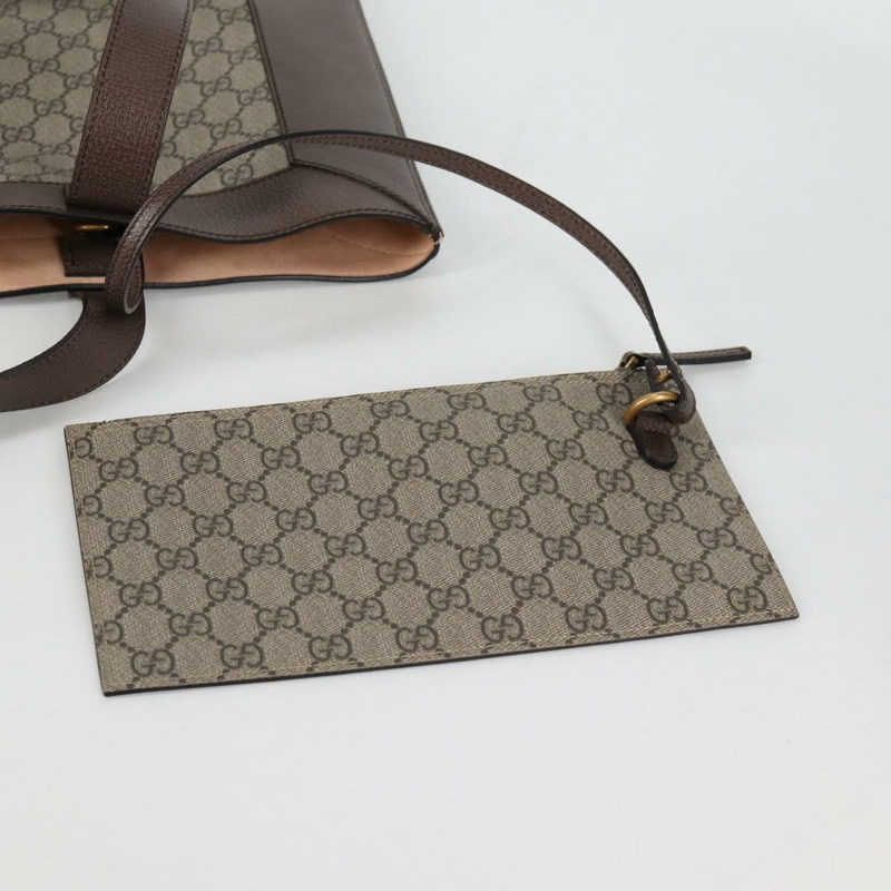 【日本直送】GUCCI GG Supreme Web Sherry Line 手提包 PVC 米色 金色 紅色 正品 135289SAM-23