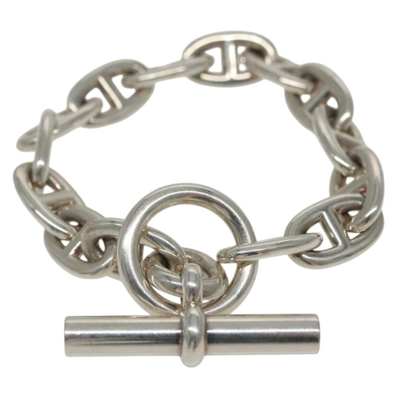 【日本直送】愛馬仕 Chaine d'Ancre MM 手鍊 AG925 14 節銀手鍊 Auth 134933SM-1