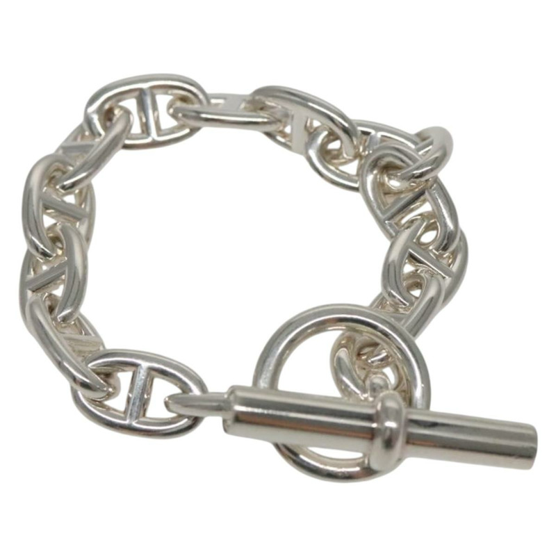 【日本直送】愛馬仕 Chaine d'Ancre MM 手鍊 AG925 14 節銀手鍊 Auth 134932SM-0