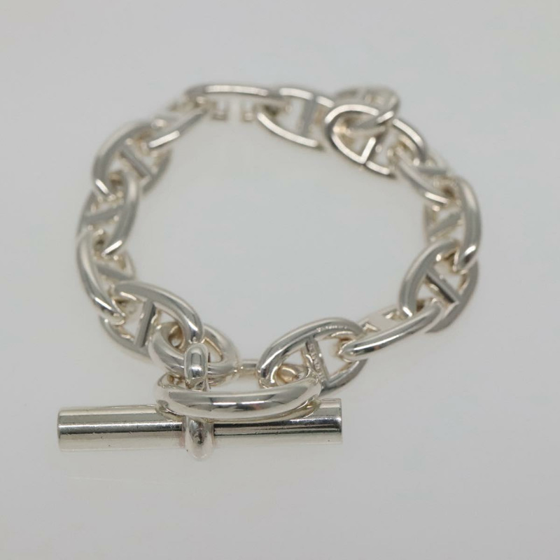 【日本直送】愛馬仕 Chaine d'Ancre MM 手鍊 AG925 14 節銀手鍊 Auth 134932SM-4