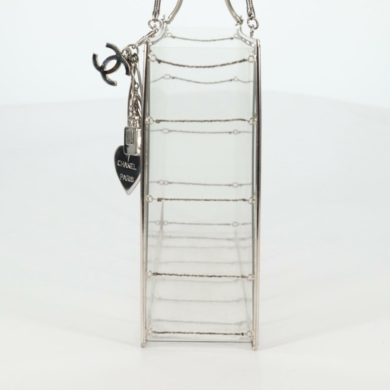 【日本直送】香奈兒鏈條手提包，透明塑膠材質，CC標誌，貨號134859SM-2