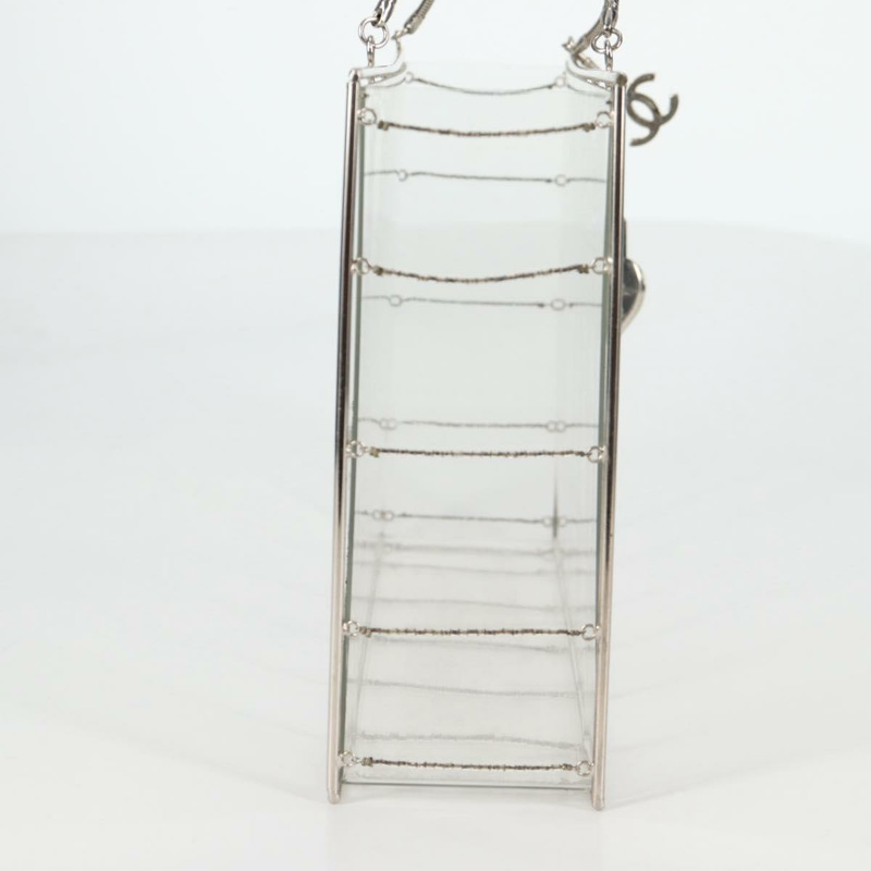 【日本直送】香奈兒鏈條手提包，透明塑膠材質，CC標誌，貨號134859SM-3