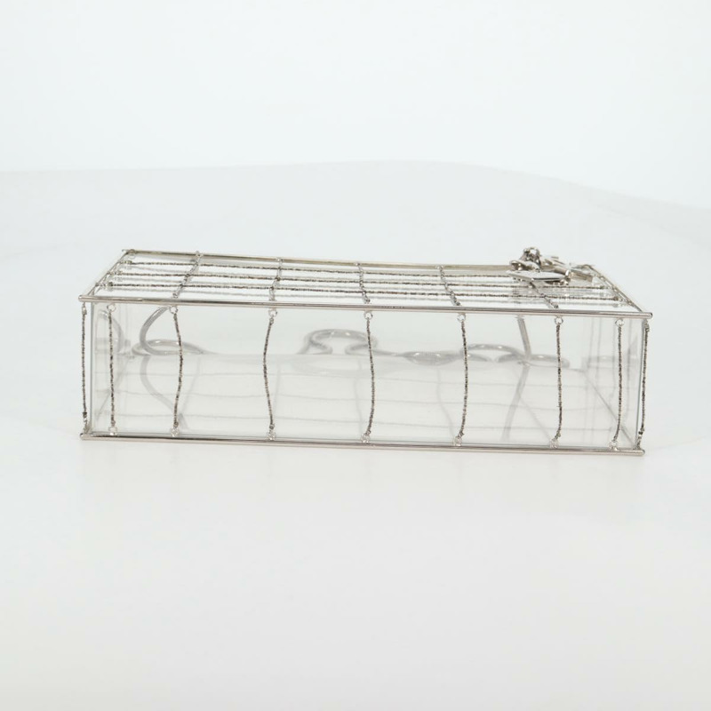 【日本直送】香奈兒鏈條手提包，透明塑膠材質，CC標誌，貨號134859SM-4