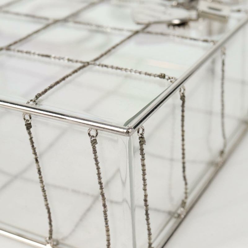 【日本直送】香奈兒鏈條手提包，透明塑膠材質，CC標誌，貨號134859SM-13