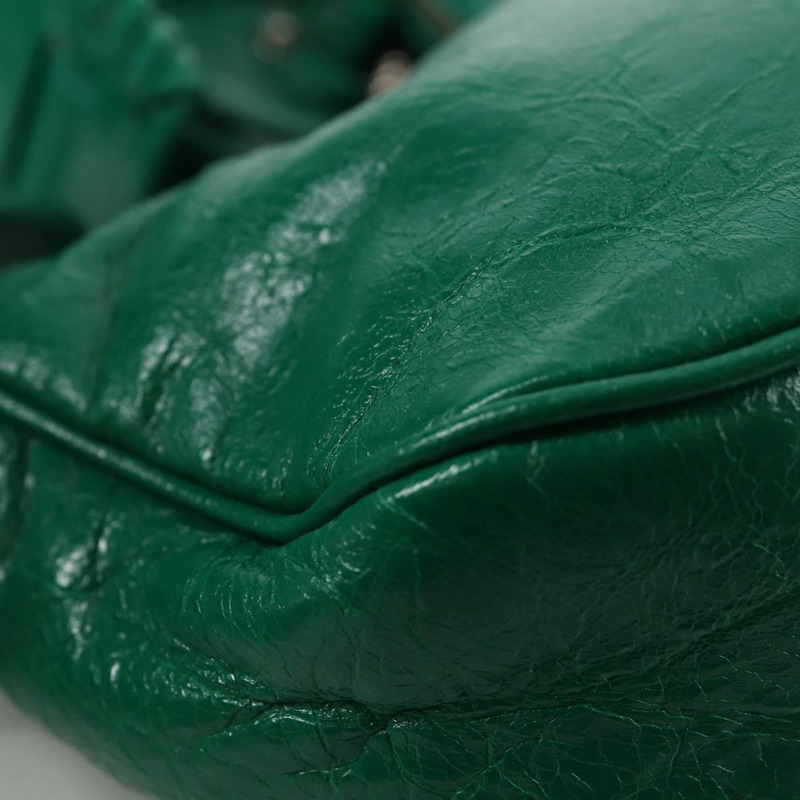 【日本直送】BALENCIAGA Le Cagole XS 單肩包，皮革材質，兩用，綠色，貨號 671309，正品編號 134862SAM-17
