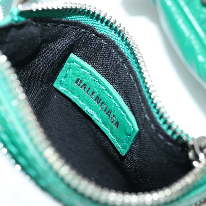 【日本直送】BALENCIAGA Le Cagole XS 單肩包，皮革材質，兩用，綠色，貨號 671309，正品編號 134862SAM-22