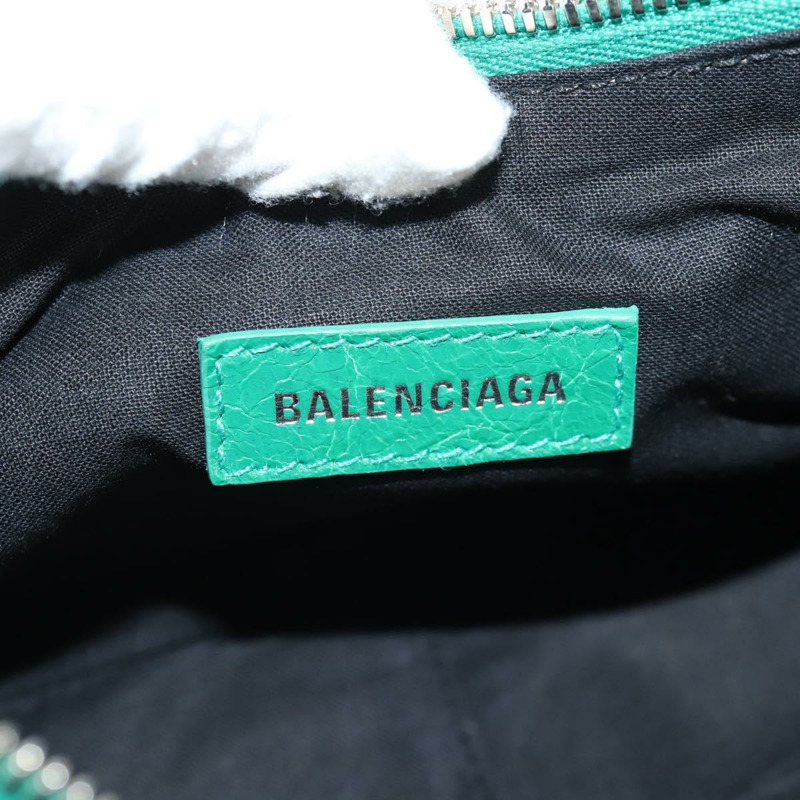 【日本直送】BALENCIAGA Le Cagole XS 單肩包，皮革材質，兩用，綠色，貨號 671309，正品編號 134862SAM-26