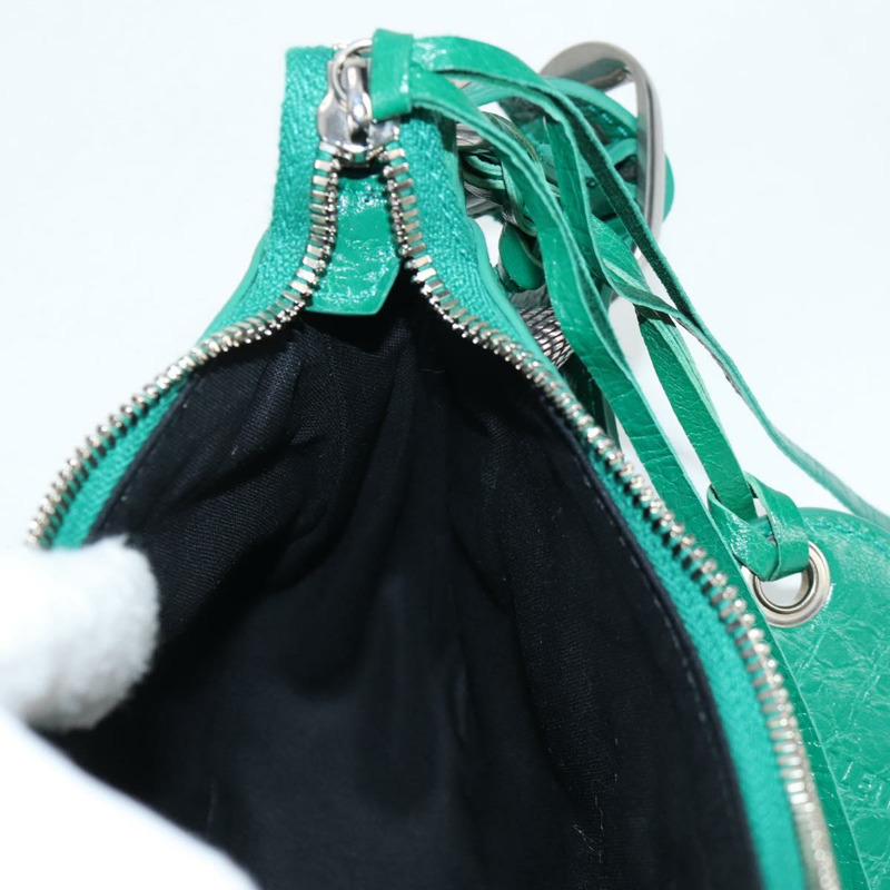 【日本直送】BALENCIAGA Le Cagole XS 單肩包，皮革材質，兩用，綠色，貨號 671309，正品編號 134862SAM-27