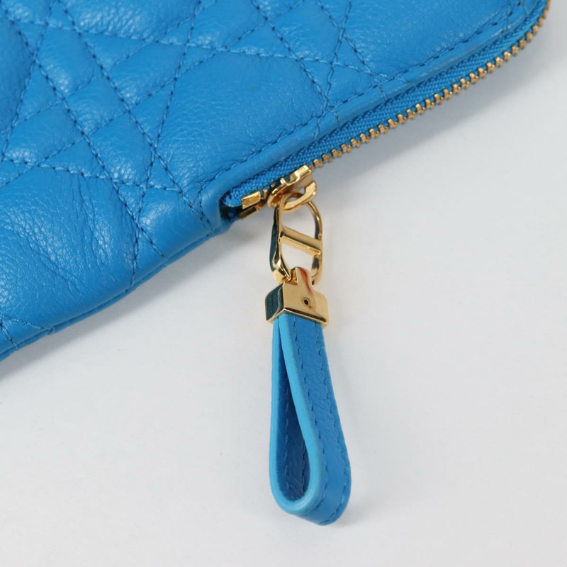 【日本直送】Christian Dior Canage 手拿包，皮革材質，藍紅黑配色，正品編號 134892SAM-7