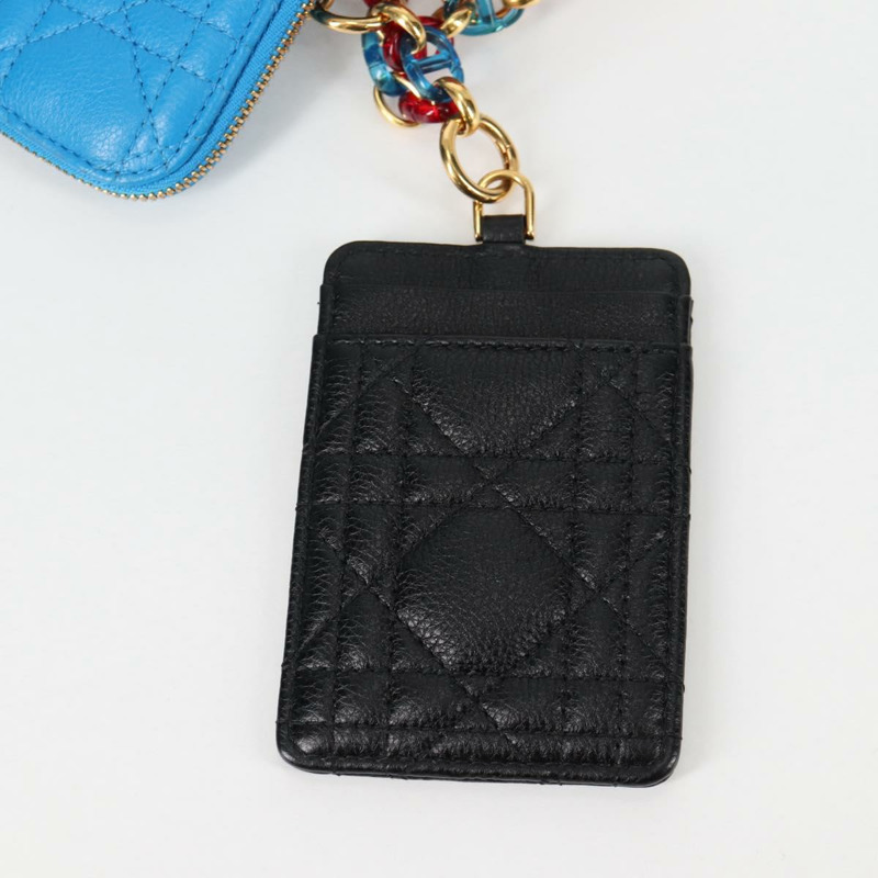 【日本直送】Christian Dior Canage 手拿包，皮革材質，藍紅黑配色，正品編號 134892SAM-20