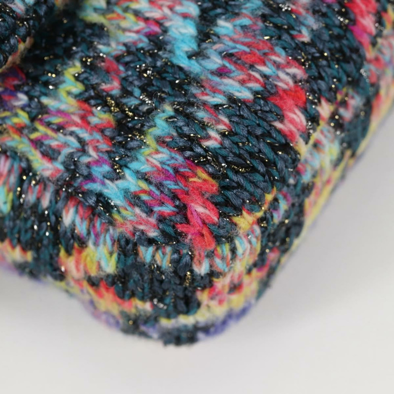 【日本直送】香奈兒鏈條肩背包，斜紋軟呢布料，藍色，金色雙C標誌，正品編號134856SM-14