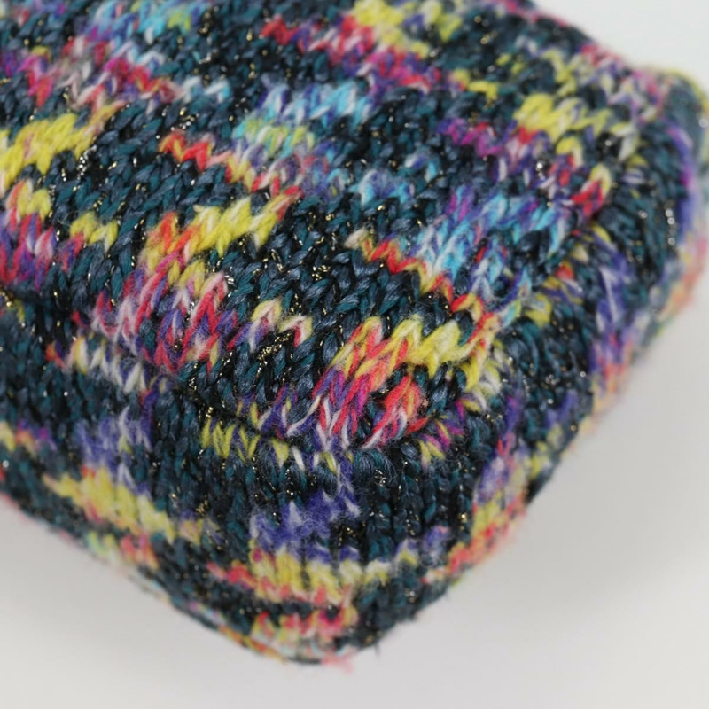 【日本直送】香奈兒鏈條肩背包，斜紋軟呢布料，藍色，金色雙C標誌，正品編號134856SM-17