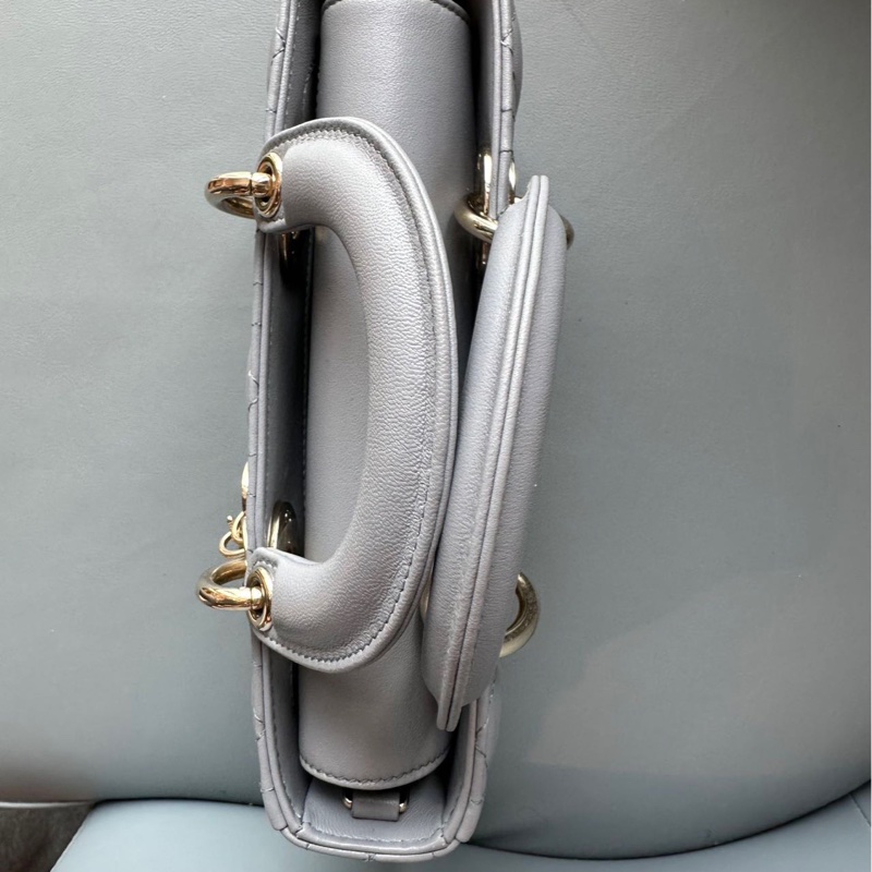 DIOR 迪奧 戴妃 橫版小號 狀態非常好，藍色羊皮-6