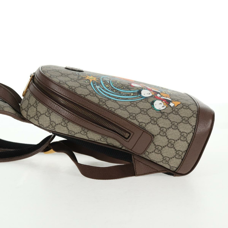 【日本直送】GUCCI GG Supreme Disney 聯名雙肩包 PVC 米色 金色 552884 正品 141154SM-2