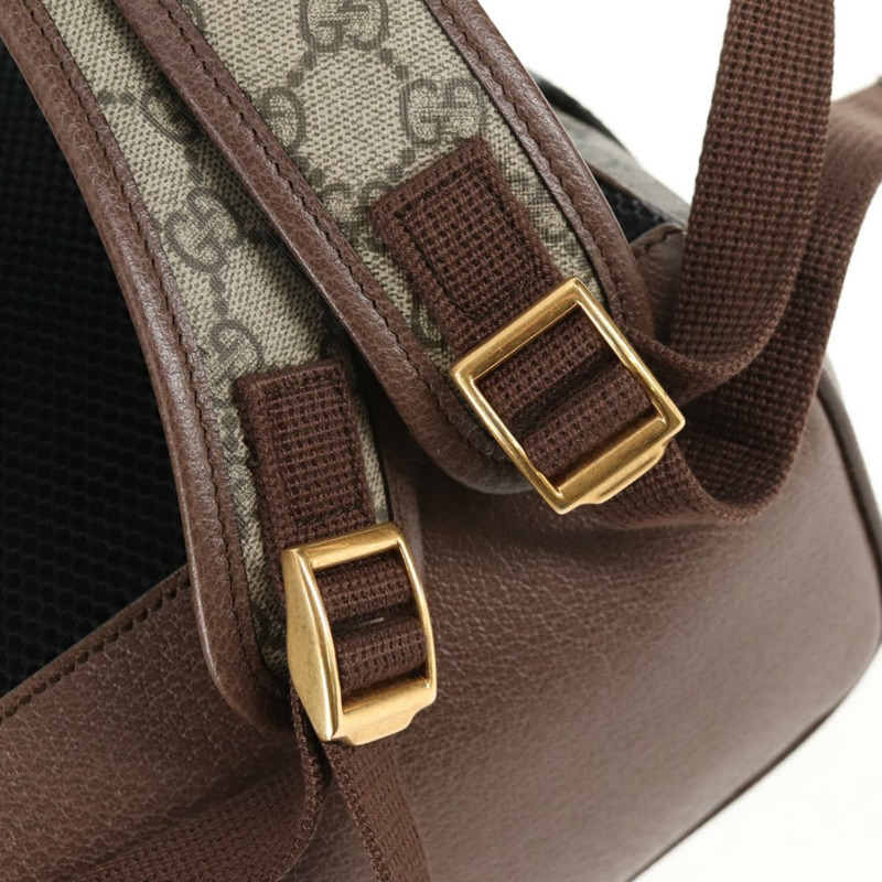 【日本直送】GUCCI GG Supreme Disney 聯名雙肩包 PVC 米色 金色 552884 正品 141154SM-8