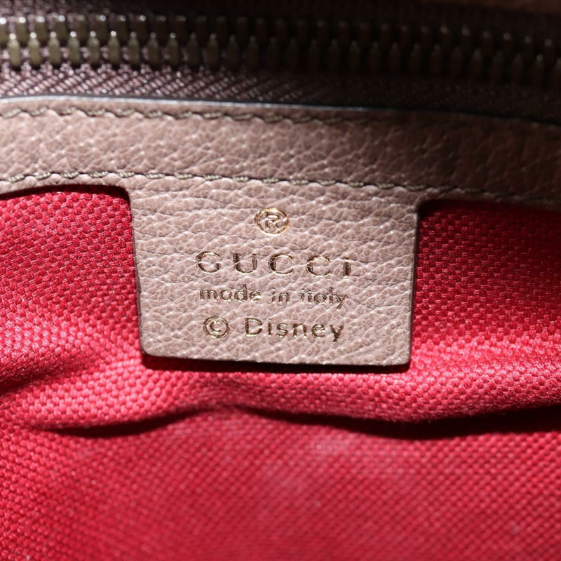 【日本直送】GUCCI GG Supreme Disney 聯名雙肩包 PVC 米色 金色 552884 正品 141154SM-23