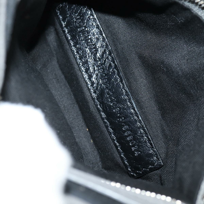 【日本直送】BALENCIAGA翻蓋包 XS 單肩包 皮革 兩用 灰色/銀色 719082 正品 128190SAM-10