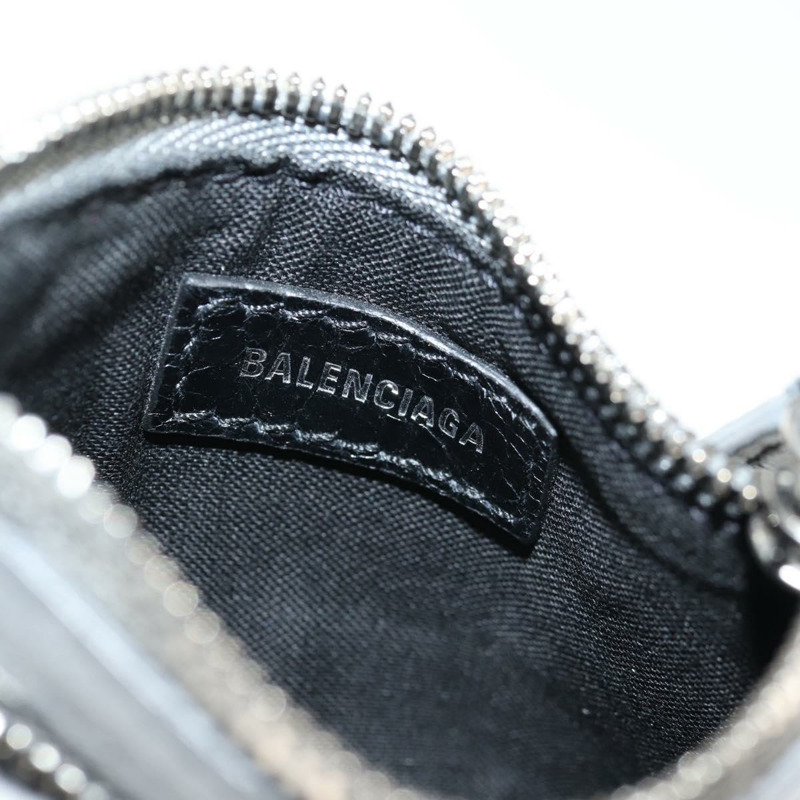 【日本直送】BALENCIAGA翻蓋包 XS 單肩包 皮革 兩用 灰色/銀色 719082 正品 128190SAM-26