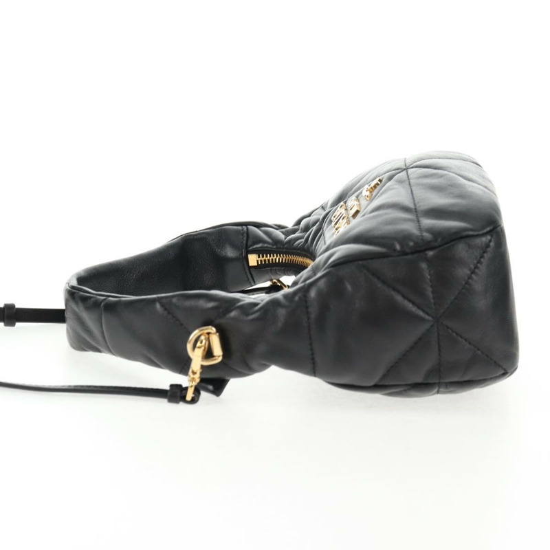 【日本直送】PRADA 手提包 皮革 兩用 黑色 金色 正品 128189SAM-2