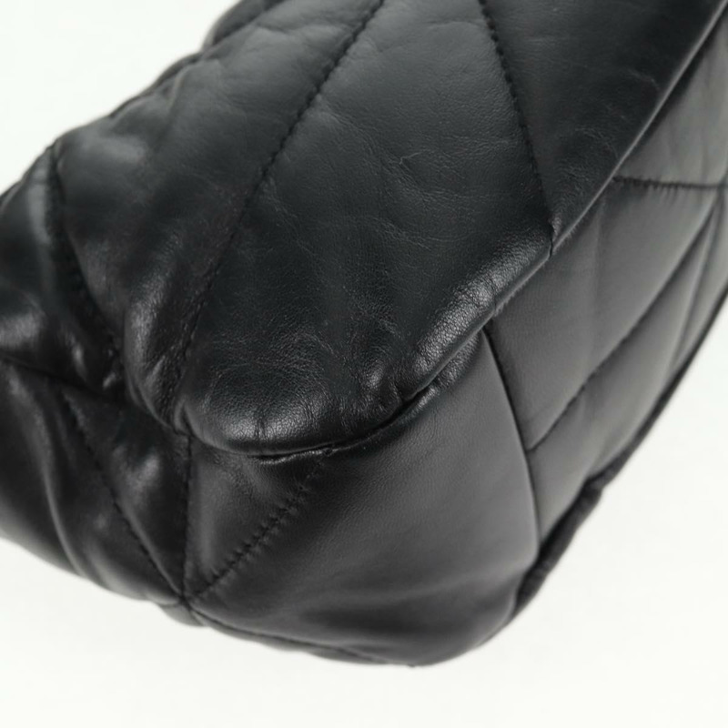 【日本直送】PRADA 手提包 皮革 兩用 黑色 金色 正品 128189SAM-18