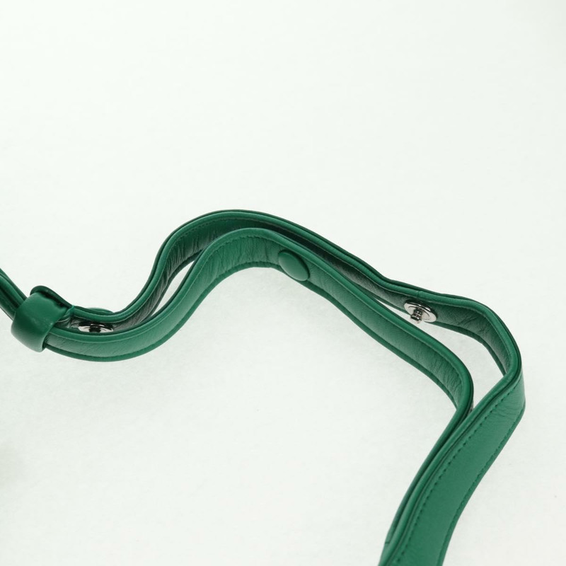 【日本直送】PRADA 手提包 皮革 兩用 綠色 銀色 正品 136732SAM-8