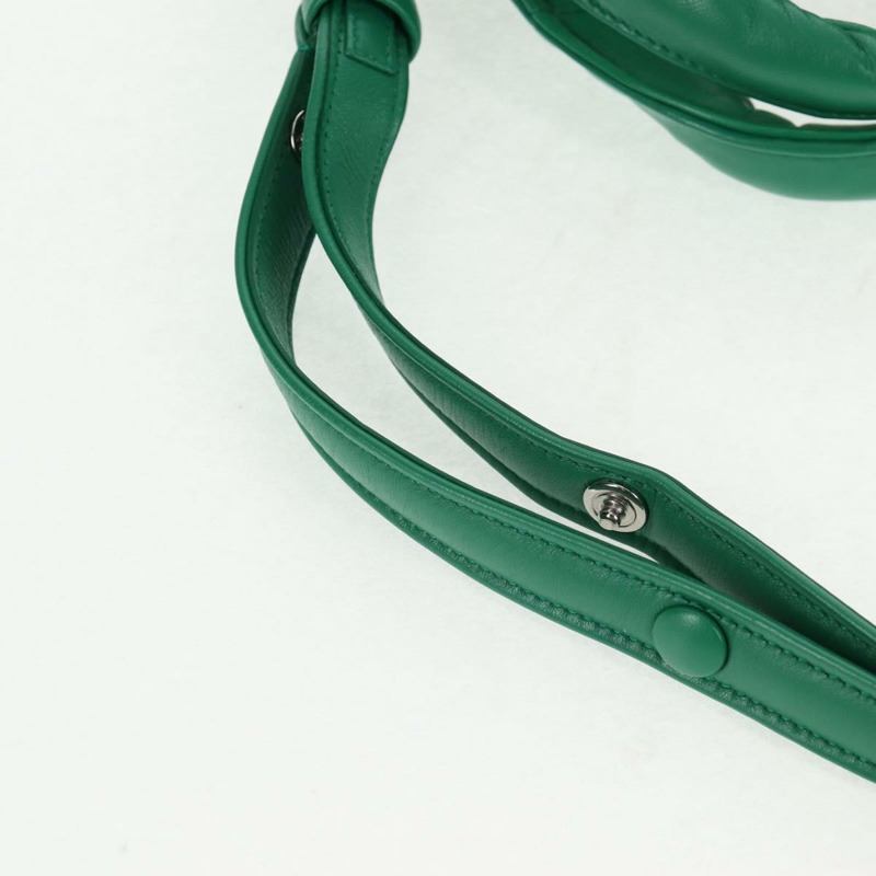 【日本直送】PRADA 手提包 皮革 兩用 綠色 銀色 正品 136732SAM-14
