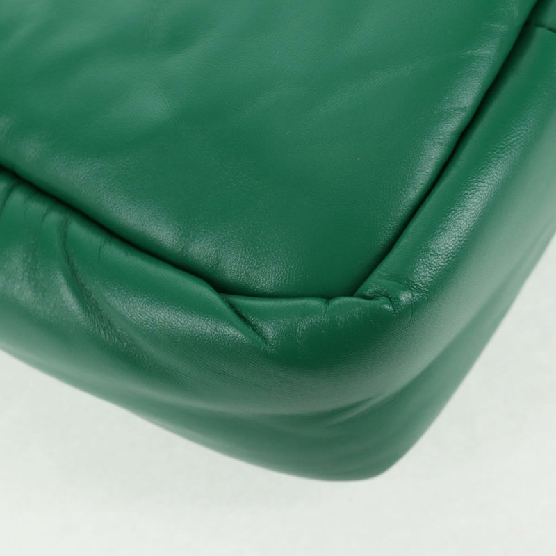 【日本直送】PRADA 手提包 皮革 兩用 綠色 銀色 正品 136732SAM-18