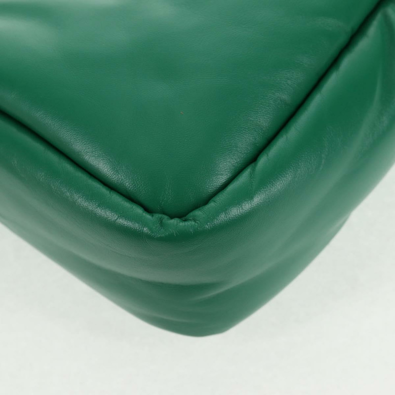 【日本直送】PRADA 手提包 皮革 兩用 綠色 銀色 正品 136732SAM-19