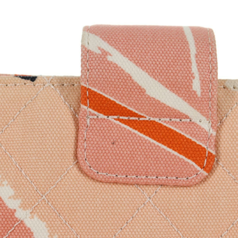 【日本直送】香奈兒 (CHANEL) 絎縫鏈條肩背包 粉紅金色雙C標誌帆布 Auth 128939SAM-3