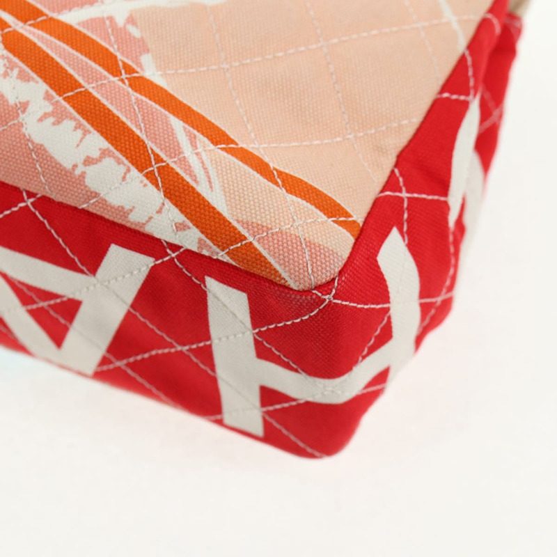 【日本直送】香奈兒 (CHANEL) 絎縫鏈條肩背包 粉紅金色雙C標誌帆布 Auth 128939SAM-19